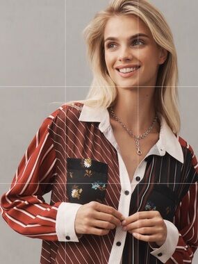 Maeve Silky Shirt Blouse